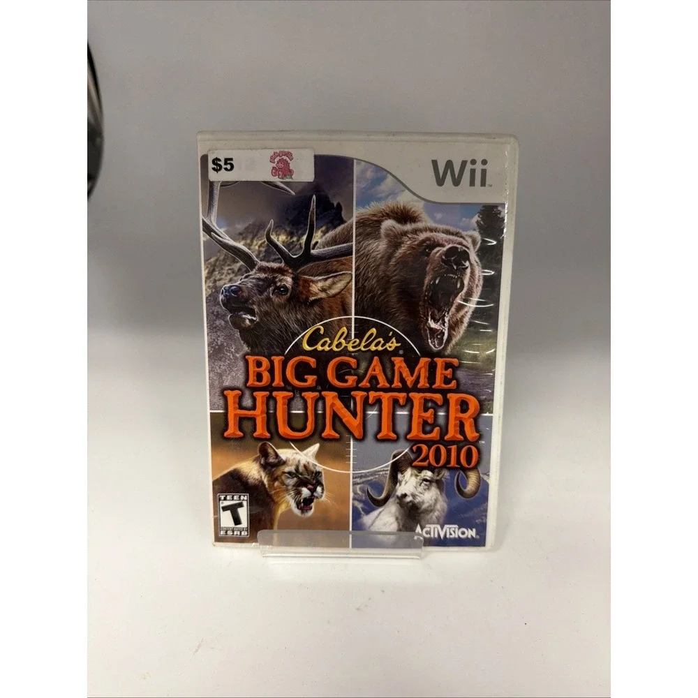 Cabela's Big Game Hunter 2010 Nintendo Wii, Activision, Manual Included, Hunting